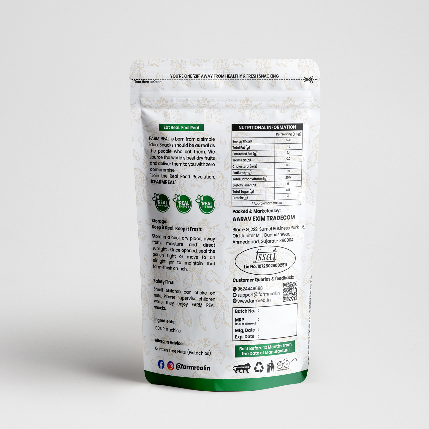 Farm Real | Premium Pistachios