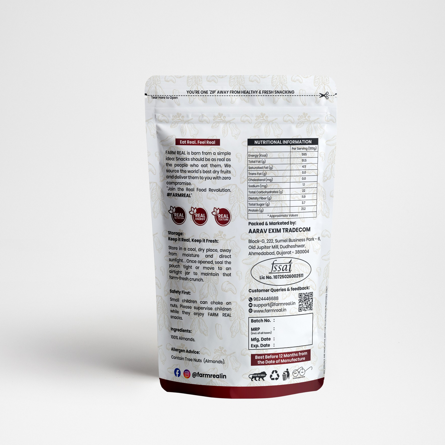 Farm Real | Premium Californian Almonds